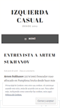 Mobile Screenshot of izquierdacasual.com